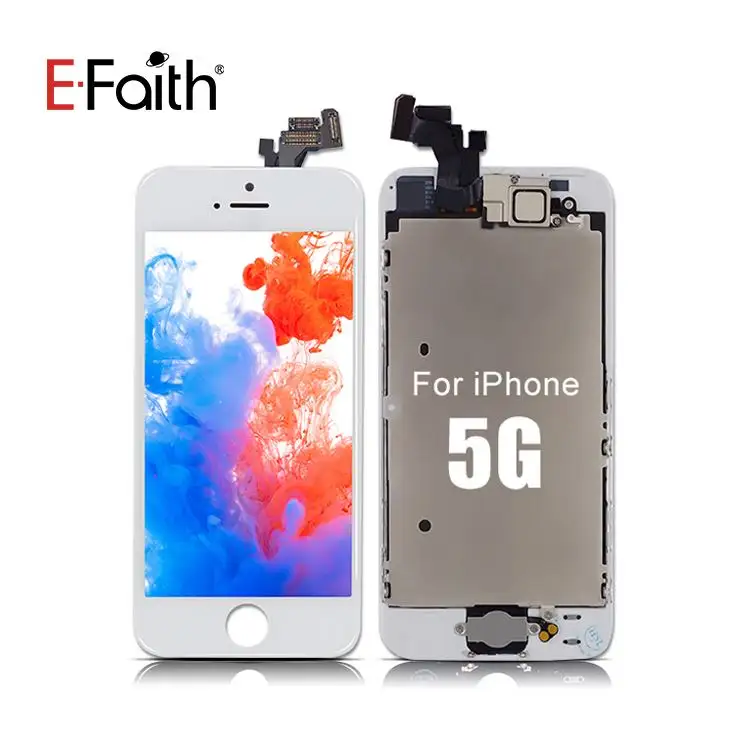 100 Orginal Brand For Iphone5 5G 5C 5S 5SE Display,4.0 Inches Full Assembly Screen LCD Digizer With Front Camera