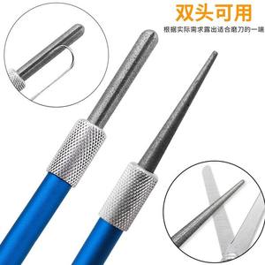 Pen-style Diamond <b>Knife</b> <b>Sharpener</b> Double-ended Portable Outdoor Fishing Tool For Hook Sharpening And Blade Maintenance - Product Image 2