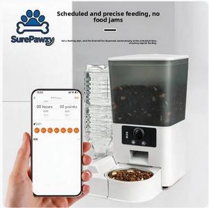 Comedero Inteligente Automático <span class=keywords><strong>para</strong></span> Mascotas con Gran Capacidad de 6L, Control por WiFi 2.4G 5G a través de la App Tuya, Cámara Ajustable y Láser, con Alerta de <span class=keywords><strong>Comida</strong></span> Baja - Product Image 3