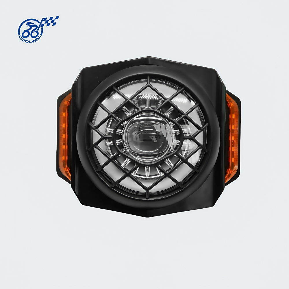 Динамик для внедорожного электрического мотоцикла, Bluetooth-динамик, рулевое управление, высокая яркость, Передний фонарь для электрического велосипеда