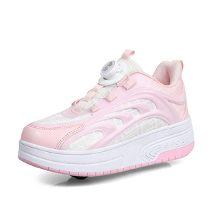 Salida de fábrica de alta calidad, venta al por mayor, 4 ruedas para niños, patines de doble fila para adultos, deformación deportiva para niños - Product Image 2