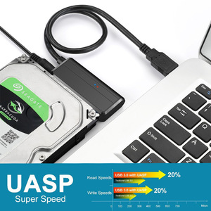 E-Yield Sata To Usb 3.0 <b>Hard</b> <b>Drive</b> Adapter Cable For 2.5 3.5 Inch Ssd Hdd Data Transfer With Power Supply - Product Image 2