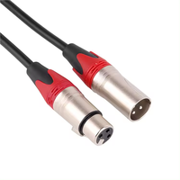 Câbles Xlr professionnels OEM 3pin 5pin 1meter 15ft 25ft Silver Mini Microphone Cable De 3.5mm Xlr Connector to Usb Drum Cable Xlr