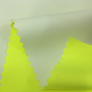 Vendita calda di alta quity fluorescente ispessito poliestere traspirante umidità politica tuta di protezione tessuto permeabile - Product Image 5