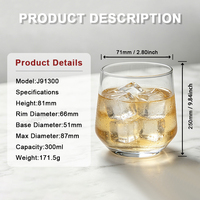 Verres à whisky personnalisés haut de gamme en cristal rotatif, avec logo sur mesure, pour la vente en gros