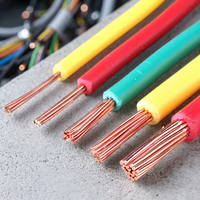 Cable Eléctrico de Cobre Aislado en PVC OEM Personalizado BV 450/750V, Embalaje con Etiqueta de Color Personalizada para Mayoristas