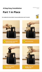 Extracteur de jus électrique portable, <span class=keywords><strong>presse</strong></span>-agrumes domestique mini, machine à jus d'<span class=keywords><strong>orange</strong></span> frais 200W silencieuse en PP - Product Image 4