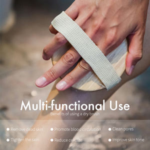 <span class=keywords><strong>Brosse</strong></span> Corporelle Manuelle Ronde à Poils Naturels pour Drainage Lymphatique, Massage <span class=keywords><strong>Anti</strong></span>-<span class=keywords><strong>Cellulite</strong></span> et Exfoliation sous la Douche, <span class=keywords><strong>Brosse</strong></span> Sèche en <span class=keywords><strong>Bois</strong></span> - Product Image 5