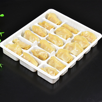 Barquette en plastique PP carrée jetable et recyclable MINXING MX-J18 pour emballage de raviolis, aliments surgelés, nouilles, pizzas, sucre