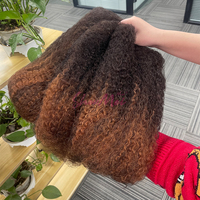 Cabello Humano Shoumei SDD para Trenzas al por Mayor # 30 # 33 100% Cabello Humano Brasileño Afro Kinky a Granel para Trenzas/Twists