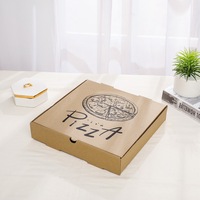 6-18 Zoll Biologisch Abbaubare Recycelte Wellpappe Schwarze Pizzakartons mit Prägung Matt/Glänzend Laminierung Lebensmittelecht