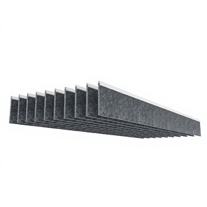 Panneaux acoustiques en PET pour absorption sonore, diffuseurs de plafond rectangulaires, dalles écologiques, déflecteurs de plafond insonorisants suspendus - Product Image 2