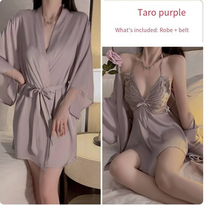 Lingerie Sexy rose pour femmes vêtements de nuit en maille beauté <span class=keywords><strong>dos</strong></span> hauts de nuit avec short pyjama ensemble taille élastique <span class=keywords><strong>fermeture</strong></span> pour l'été - Product Image 6