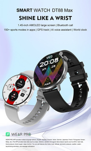 สมาร์ทวอทช์ <span class=keywords><strong>DT88</strong></span>ยอดนิยมหน้าจอ AMOLED ติดตามการออกกำลังกายกีฬา IP67พร้อมเครื่องวัดอัตราการเต้นของหัวใจสูงสุดแต่โทรผ่าน BT สมาร์ทโฟน inteligente - Product Image 6