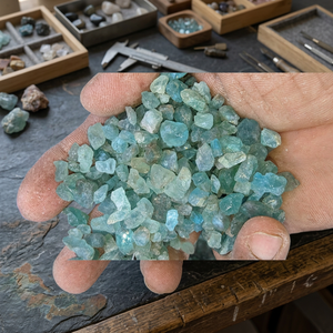 Precio de fábrica, venta al por mayor, piedras preciosas, apetito azul, piedras en bruto, Chips Feng Shui, decoración del hogar, joyería de moda, Chips - Product Image 3