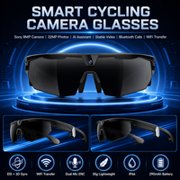 Lunettes Intelligentes Améliorées 2026 Sans Fil Audio 5.3 Lunettes de Soleil Polarisées Sportives avec Caméra 1080P Appel Mains Libres