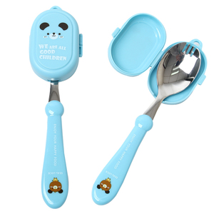 Tenedor para bebé Cuchara y BPA GRATIS Diseño personalizado e impresión <span class=keywords><strong>Cubiertos</strong></span> para niños - Product Image 1