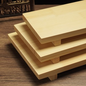 Soporte rectangular japonés de madera para sushi, bandeja de servir en niveles para sashimi y tabla larga para asar carne. - Product Image 2