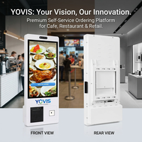 Kiosque de commande automatique intelligent YOVIS 21,5 pouces avec écran tactile capacitif 10 points, reconnaissance faciale, imprimante, scanner, SDK, restaurant
