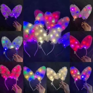 Serre-tête lumineux à oreilles <span class=keywords><strong>de</strong></span> lapin LED, idéal pour les fêtes et les cadeaux d'anniversaire - Vente flash - Product Image 4
