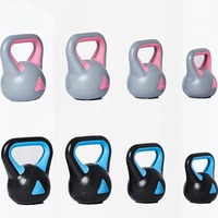 Kettlebell en plastique avec Logo personnalisé, équipement d'entraînement physique, gymnastique à domicile, vente en gros