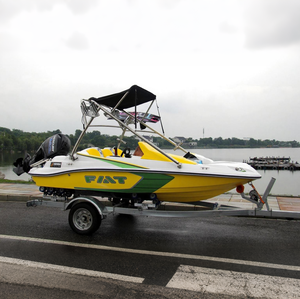 16ft Fiberglas <span class=keywords><strong>Mini</strong></span> Sport Schnellboot China Hersteller OEM & ODM Außenbordmotor 5 Personen 16ft - Product Image 3