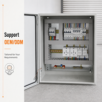Boîte de distribution électrique basse tension fabriquée en usine avec composants Siemens, disjoncteurs et prises de courant