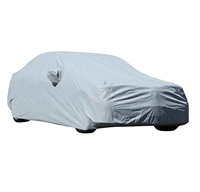 Housse de voiture sur mesure en polyester 190T imperméable, résistante aux UV, anti-poussière, avec double couture