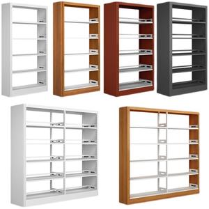 Double taille Bureau Bibliothèque École Meubles Bibliothèque Étagère Métal Rangement Acier Bibliothèque Moderne Étagère Livres - Product Image 5