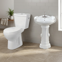Ensemble de toilettes et lavabo de salle de bain en céramique de qualité supérieure, fabriqué en usine d'origine