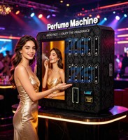 Distributeur automatique de parfum 24h/24 aux États-Unis avec écran tactile (21,5 pouces), capacité de 10 flacons, prise en charge de la recharge 4G/Wi-Fi et télécommande