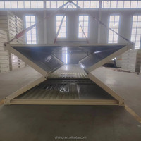 Fourniture directe d'usine à bas prix Conteneur pliable Maison de bureau Maison préfabriquée pliante en acier léger
