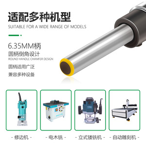 Straight Cut Carbide Tipped Router Bit 1/4 In Round Shank For Woodworking - Product Image 5