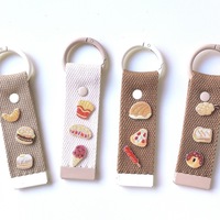 Mini-patchs brodés écologiques de 1-2 cm, motifs de collations, thermocollants pour vêtements, porte-clés et décoration DIY