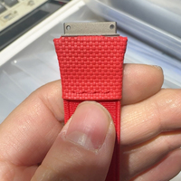 Bracelet de montre en nylon tissé élastique de luxe, doux, avec terminaux métalliques, extensible et respirant, bracelet de remplacement