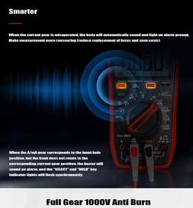 Multímetro Digital Inteligente UNI-T UT18B AC 1000V True RMS 6000 de Grado Industrial con Pantalla LCD - Product Image 5
