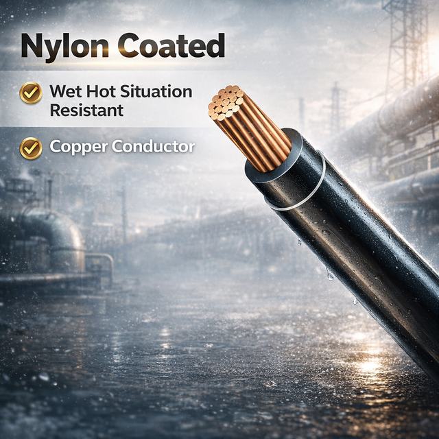 0.6/1KV THHN COPPER CABLE for AMERICAN POWER DISTRIBUTION ACCORDING to the ASTM STANDARD ,SINGLE CORE ,4AWG