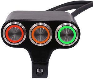Interrupteur <span class=keywords><strong>de</strong></span> <span class=keywords><strong>guidon</strong></span> pour moto, bouton <span class=keywords><strong>de</strong></span> démarrage puissant avec indicateur universel, phare antibrouillard, pour Honda et <span class=keywords><strong>Yamaha</strong></span> - Product Image 2