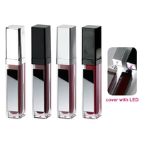 Gloss à lèvres avec lumière LED et miroir, rouge à lèvres liquide brillant, couleurs personnalisées, gloss à lèvres avec logo personnalisé