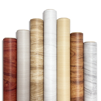 Papier peint vinyle auto-adhésif effet bois moderne de haute qualité, imperméable et résistant à l'huile, tailles personnalisées pour la rénovation de la maison