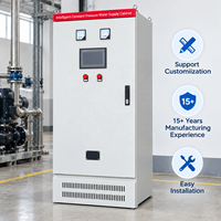 Armoire de commande électrique personnalisée PLC VFD HMI pour station de pompage d'eau à pression constante