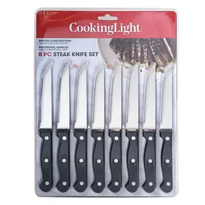 थोक स्टेक चाकू सेट कस्टम लोगो रसोई चाकू सेट और रसोई रेस्तरां के लिए सहायक उपकरण विकल्प