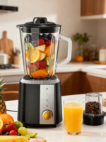 Nouveau mixeur sous vide Jae 1,5 L en verre/plastique 2025, mixeur de table, mixeur à smoothies, mixeur à jus pour la cuisine et la maison