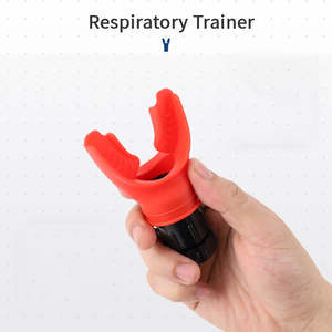 Entrenador muscular espiratorio inspiratorio ABS Entrenador de capacidad pulmonar Dispositivo de ejercicio pulmonar de resistencia ajustable Entrenador de respiración - Product Image 4