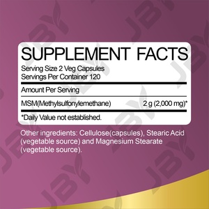 Suplemento JBY OEM&ODM para el Soporte Articular y la Salud Ósea con Glucosamina, Condroitina y MSM en Cápsulas de Gel Suave, 240 Unidades - Product Image 2