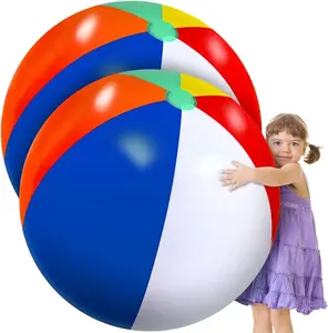 Большой красочный надувной пляжный мяч надувной производитель рекламный ПВХ надувной пляжный мяч