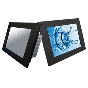 Embedded industriële grade robuuste hoge helderheid 7 inch resistive Touch Screen Monitor Met USB RS232 poort 12V 24V DC Input