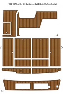 เรือยอชท์ครุยเซอร์ 320 เอ็กซ์เพรส ปี <span class=keywords><strong>2004</strong></span> พื้นไม้ EVA ลายไม้สัก ทันสมัย กันลื่น กันน้ำ สำหรับใช้งานกลางแจ้ง สินค้าขายดีบนอีเบย์ - Product Image 2