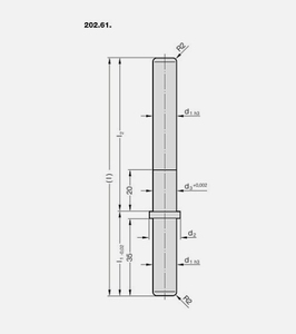 Disque de retenue AFNOR avec vis à tête cylindrique pour poteaux de guidage - Product Image 3