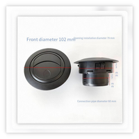 Aérateur rotatif universel pour bus et camping-car / Sortie d'air à persiennes circulaires / Aérateur de climatisation pour tableau de bord